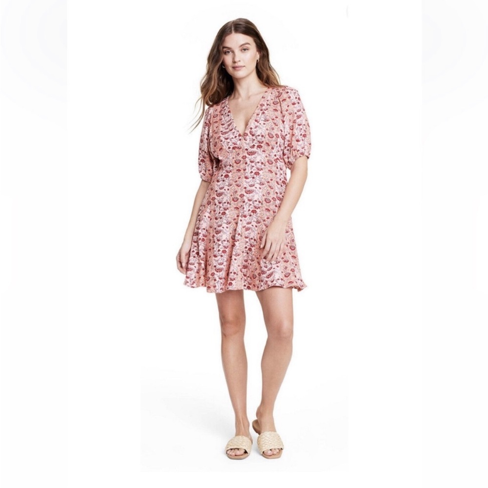 NWT Rhode X Target Whimsical Floral Print Mini Dress